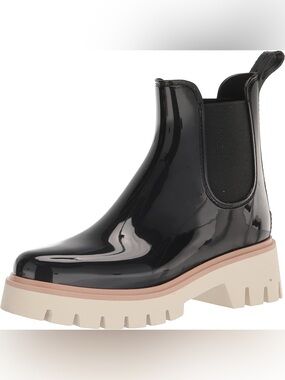 Dolce Vita Black Patent Chelsea Boots